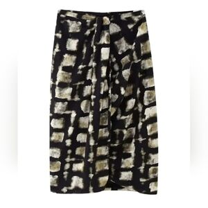 Zara Pattern skirt black&tan Size- Medium